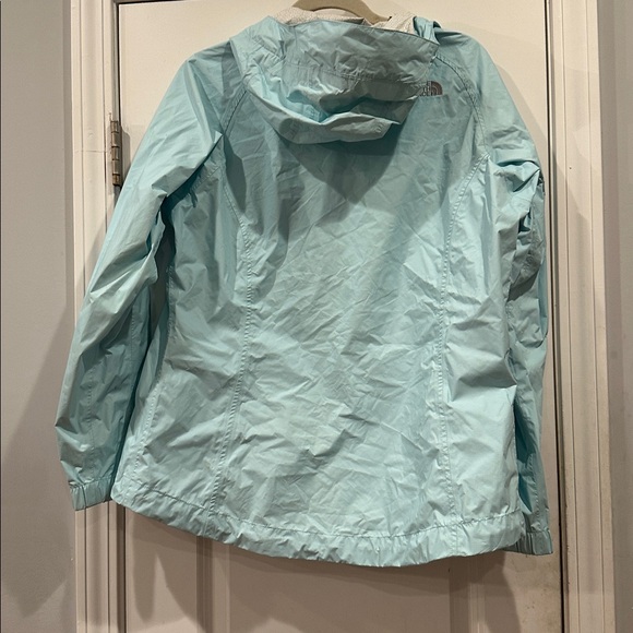 The North Face Women's Mint Green Jacket Hyvent Hooded Rain Coat Windbreaker M - Picture 2 of 2
